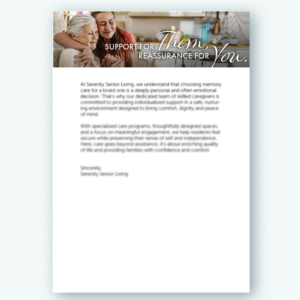 Memory Care Email